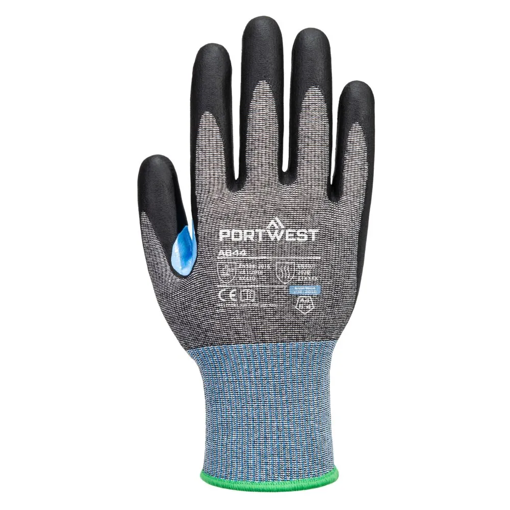 Φωτογραφία από πίσω του A644 - CS Cut D15 Nitrile Glove σε Grey-Black χρώμα