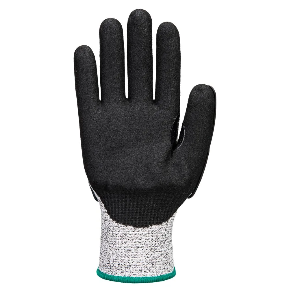 Φωτογραφία από πίσω του A718 - Impact C13 Nitrile Foam Glove σε Grey-Black χρώμα