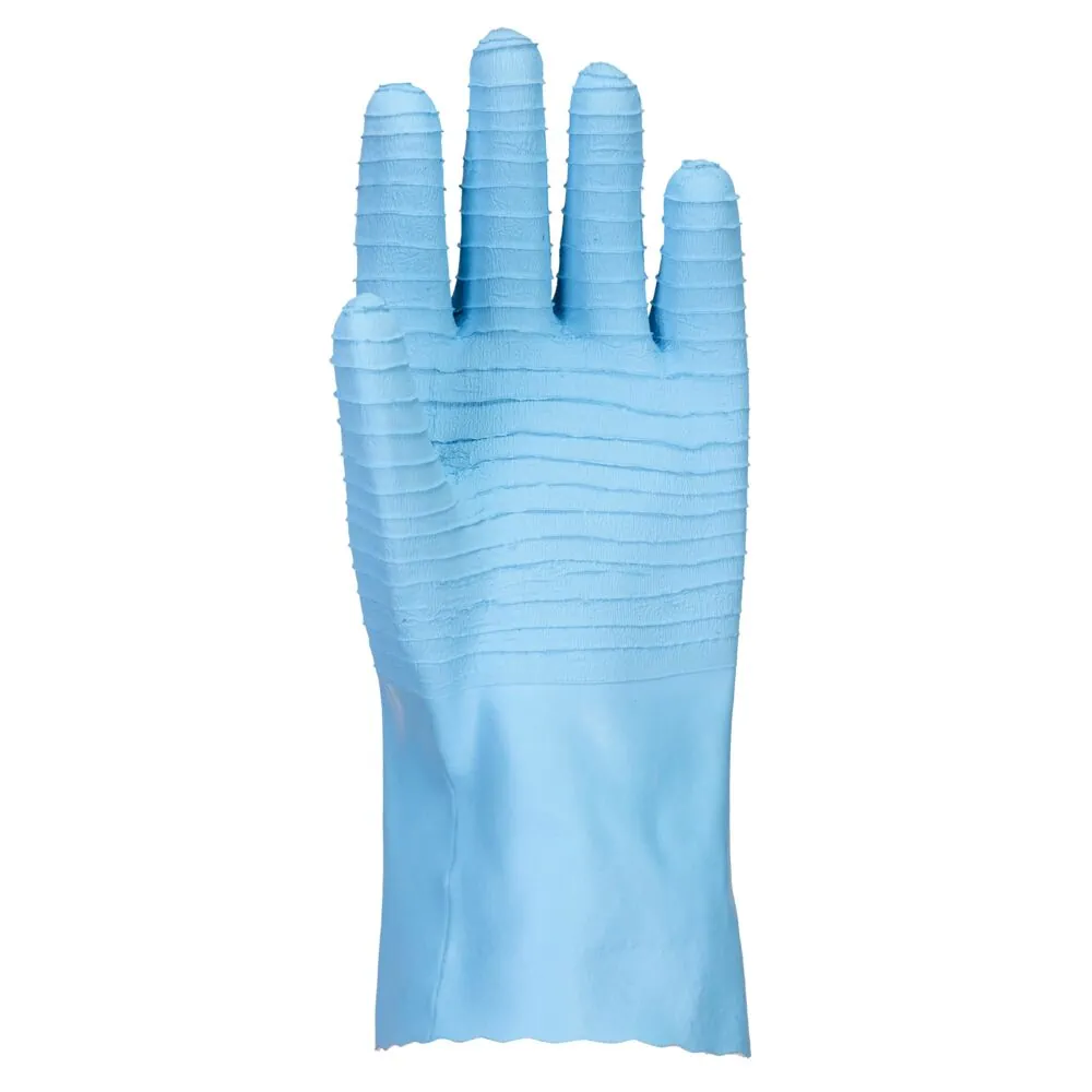 Φωτογραφία από πίσω του AP75 - Γάντι Latex FD Chem B σε Blue χρώμα