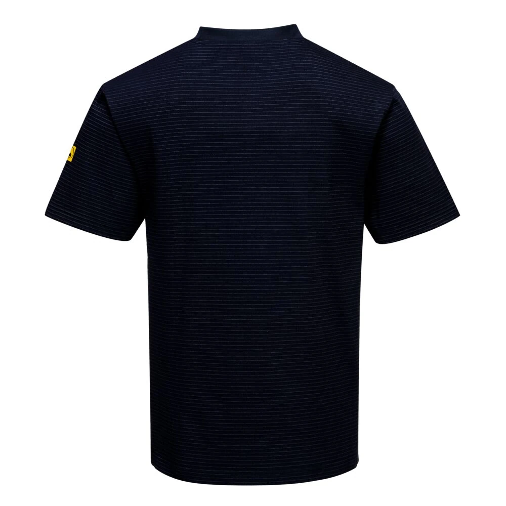 Φωτογραφία από πίσω του AS20 - Αντιστατικό,ESD T-shirt σε Black χρώμα
