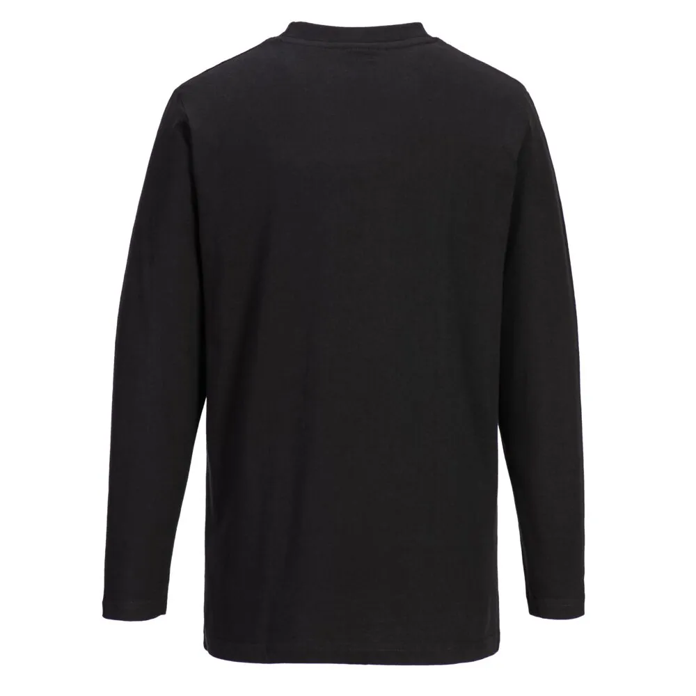 Φωτογραφία από πίσω του B196 - T-Shirt με Μακρύ Μανίκι σε Black χρώμα