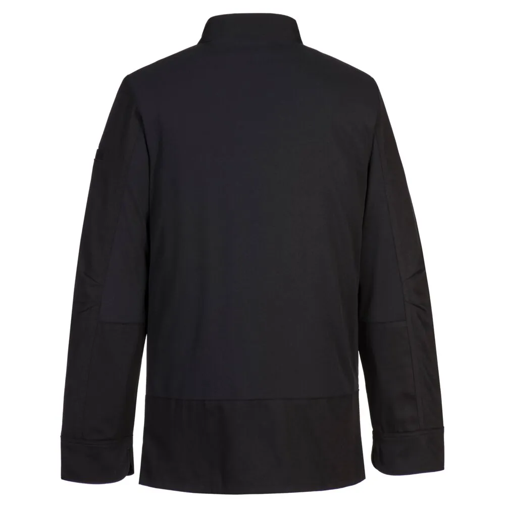 Φωτογραφία από πίσω του C835 - Surrey Chefs Jacket L/S σε Black χρώμα