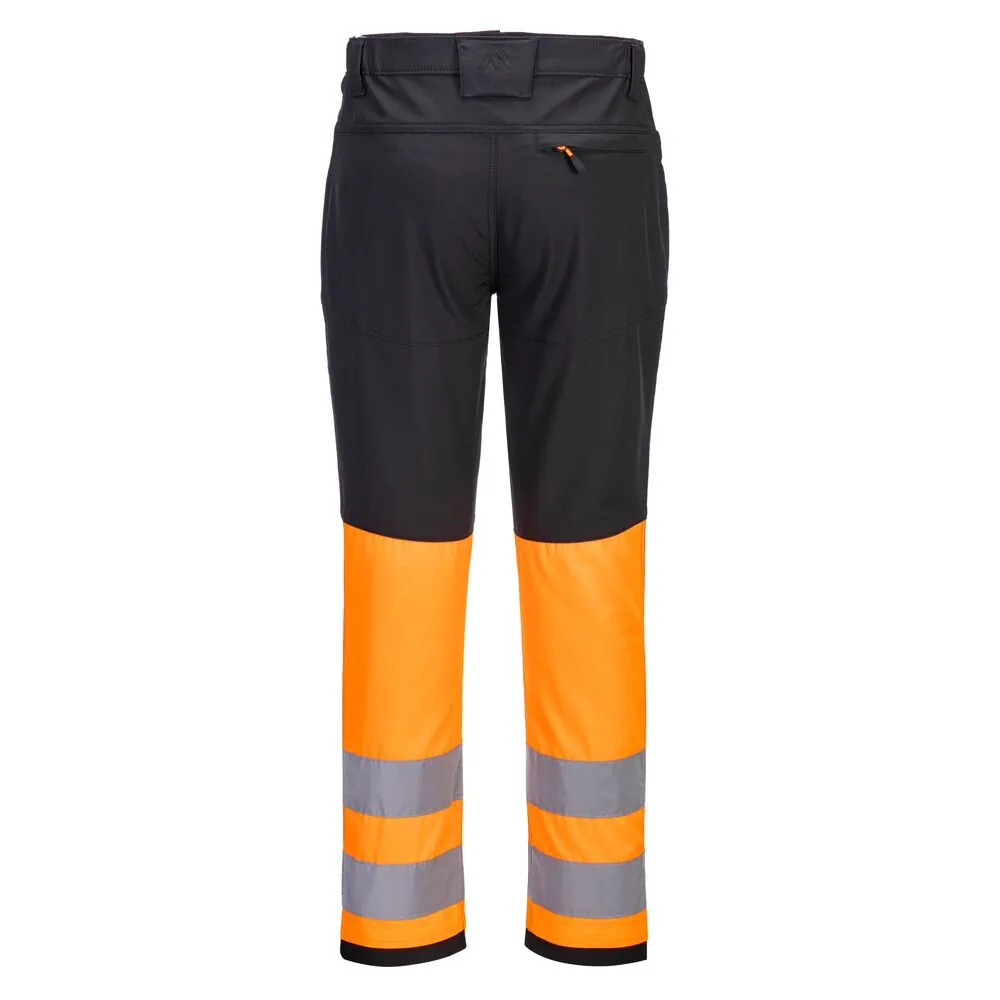 'Οπισθεν φωτογραφία του CD888 - Παντελόνι Ανακλαστικό Service Κατηγορίας 1 Eco WX2 σε Orange/Black χρώμα