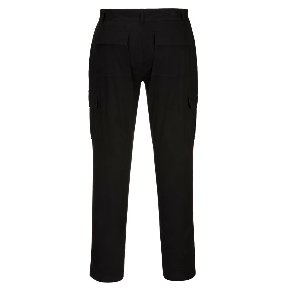 'Οπισθεν φωτογραφία του CR40 - Παντελόνι Combat με Ανθεκτικό σε Κοπή Μπροστινό Μέρος σε Black χρώμα