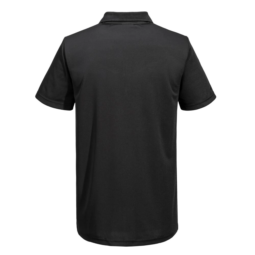 Φωτογραφία από πίσω του DX410 - WX3 Eco Polo Shirt S/S σε All Black χρώμα