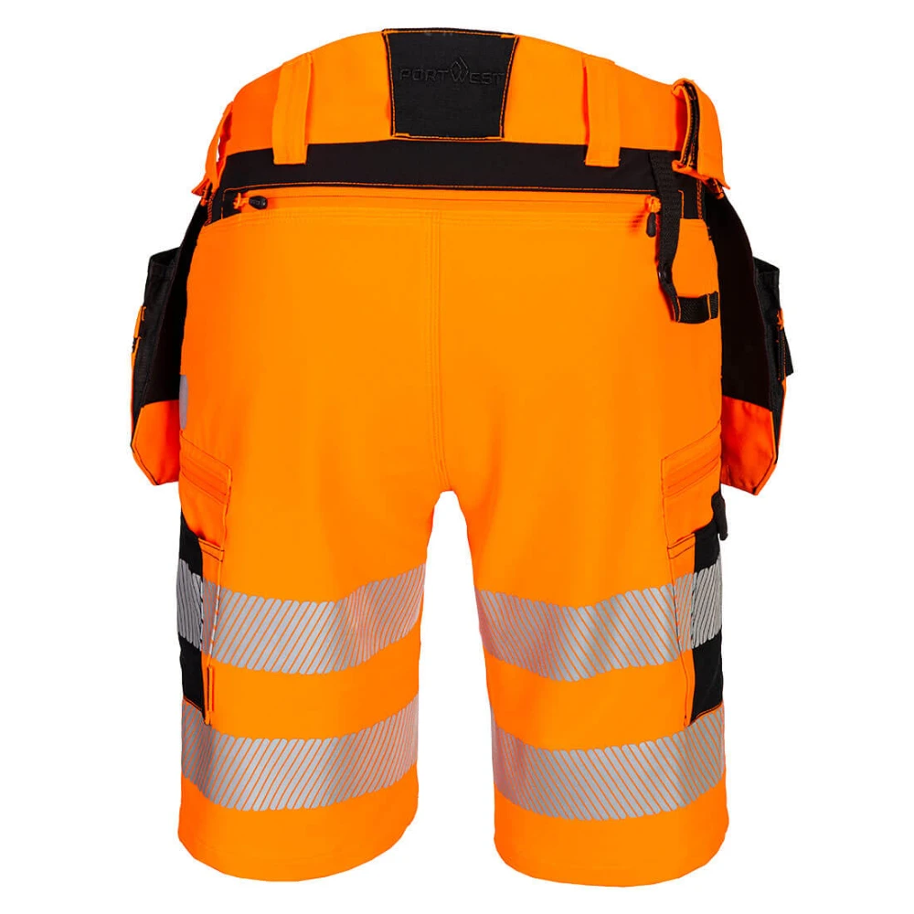 Όπισθεν φωτογραφία του DX446 - Βερμούδα DX4 Hi-Vis Holster σε Orange/Black χρώμα