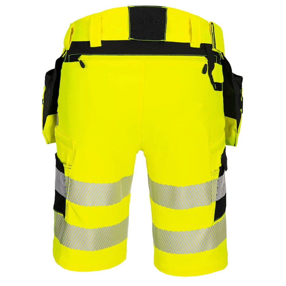 Όπισθεν φωτογραφία του DX446 - Βερμούδα DX4 Hi-Vis Holster σε Yellow/Black χρώμα