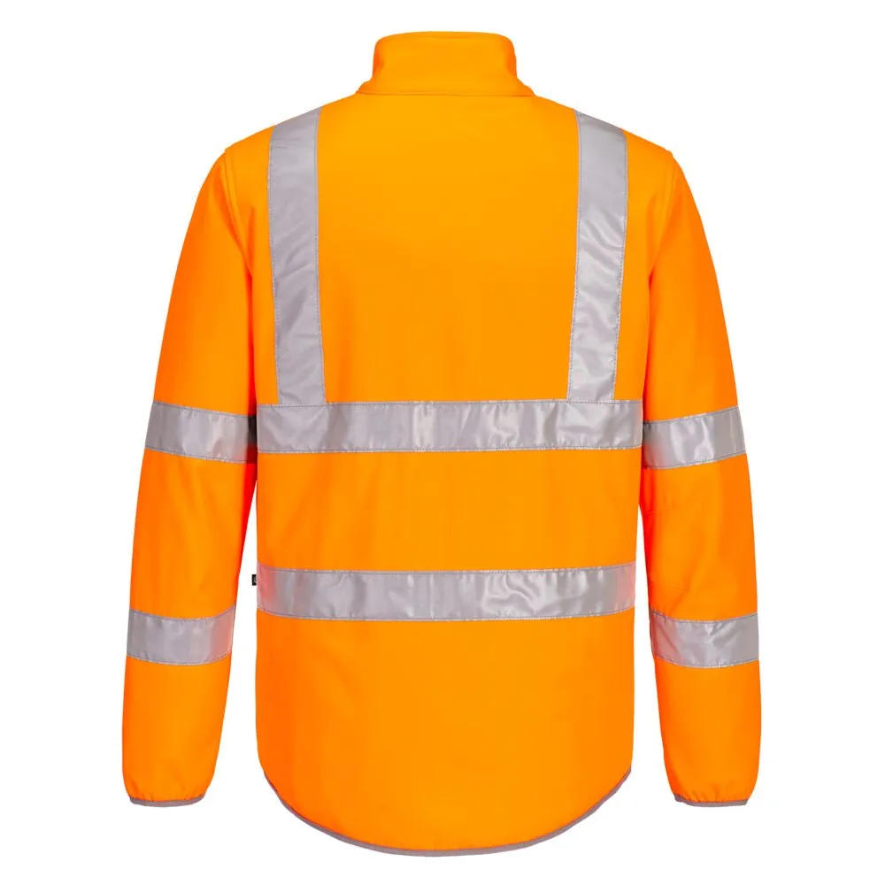Φωτογραφία από πίσω του EC24 - PW2 Ανακλαστικό Softshell (2L) σε Orange χρώμα
