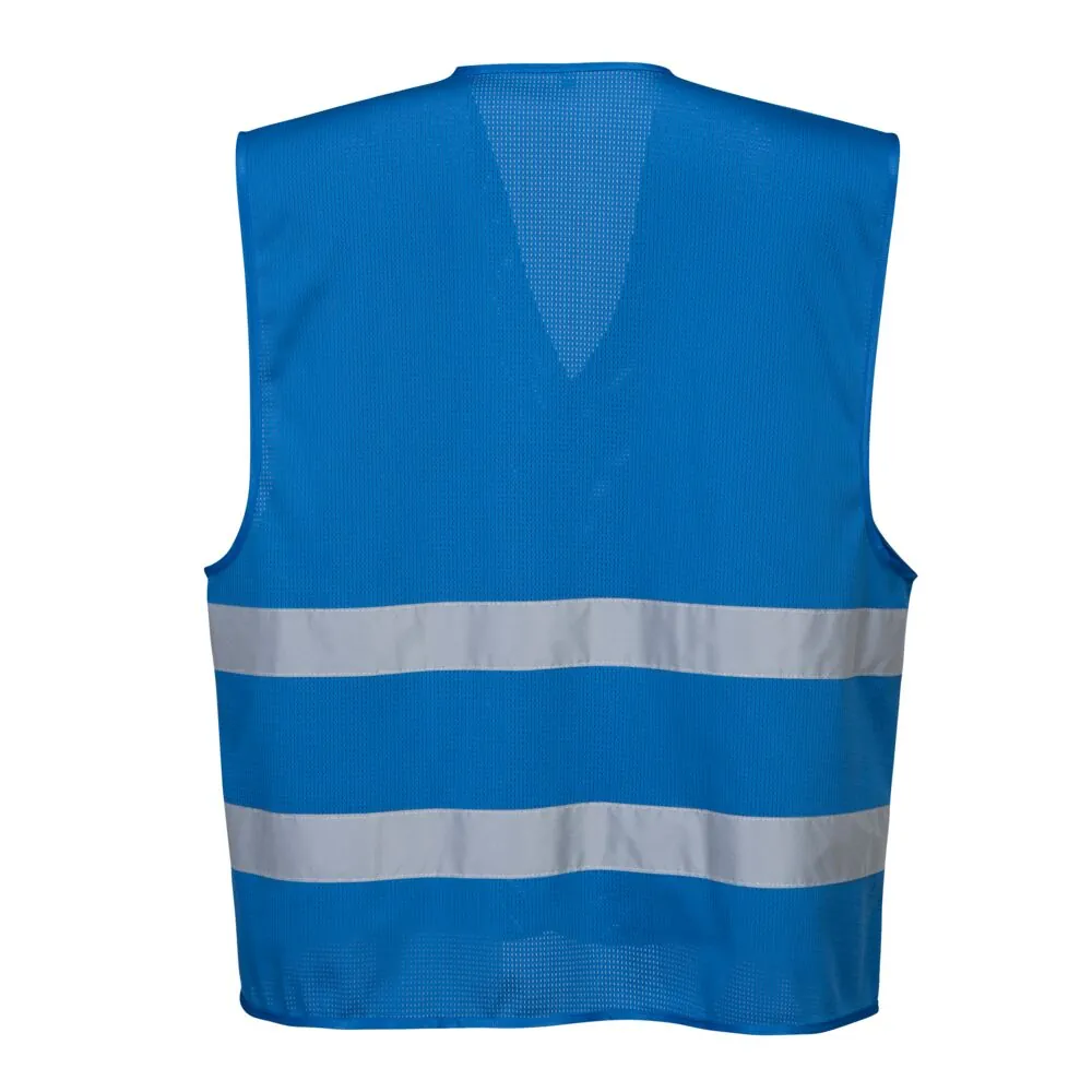 Φωτογραφία από πίσω του F374 - Γιλέκο MeshAir Iona σε Royal Blue χρώμα