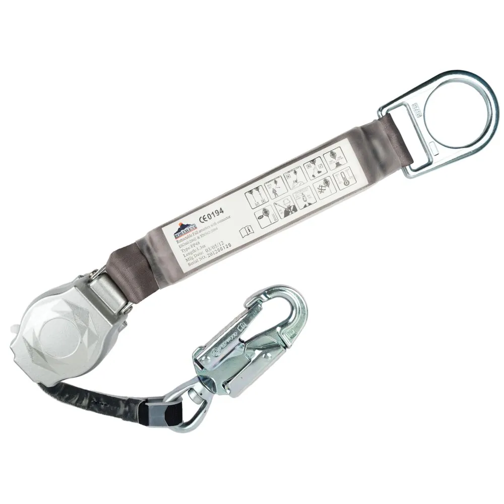 Φωτογραφία από πίσω του FP48 - Self Retract 1,35m Lifeline σε Black χρώμα