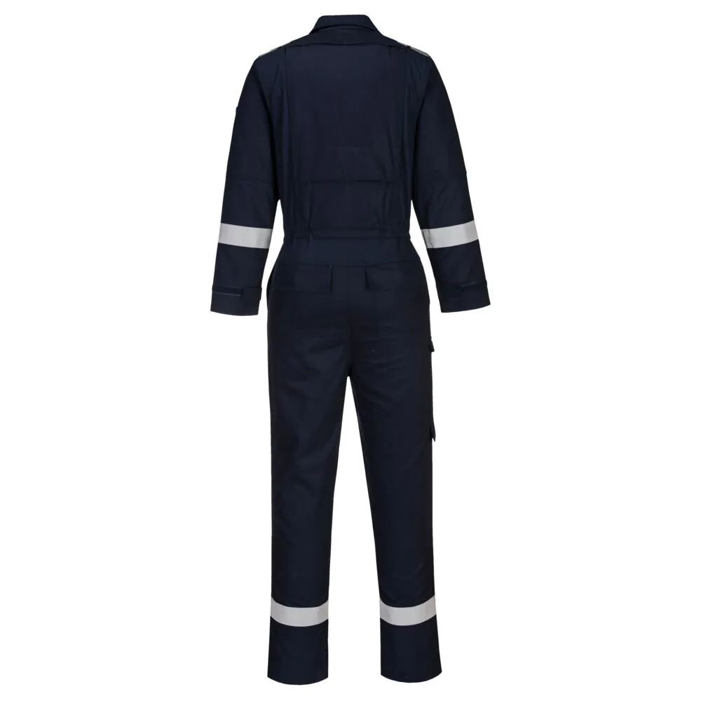 Φωτογραφία από πίσω του FR502 - Bizflame Plus Ελαφριά Ολόσωμη φόρμα σε Navy χρώμα