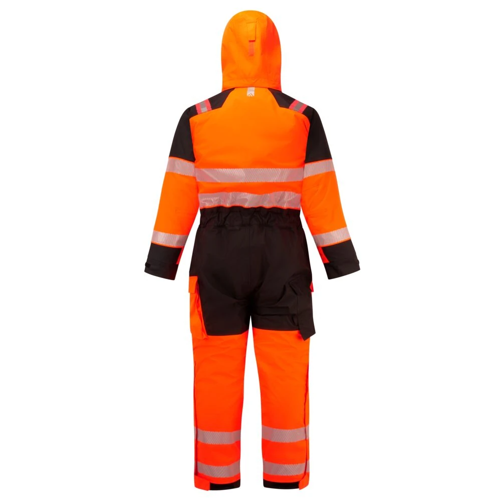 Φωτογραφία από πίσω του FR516 - FR Modaflame Rain+ Hi-Vis Χειμερινή Ολόσωμη Φόρμα PW3 σε Orange-Black χρώμα