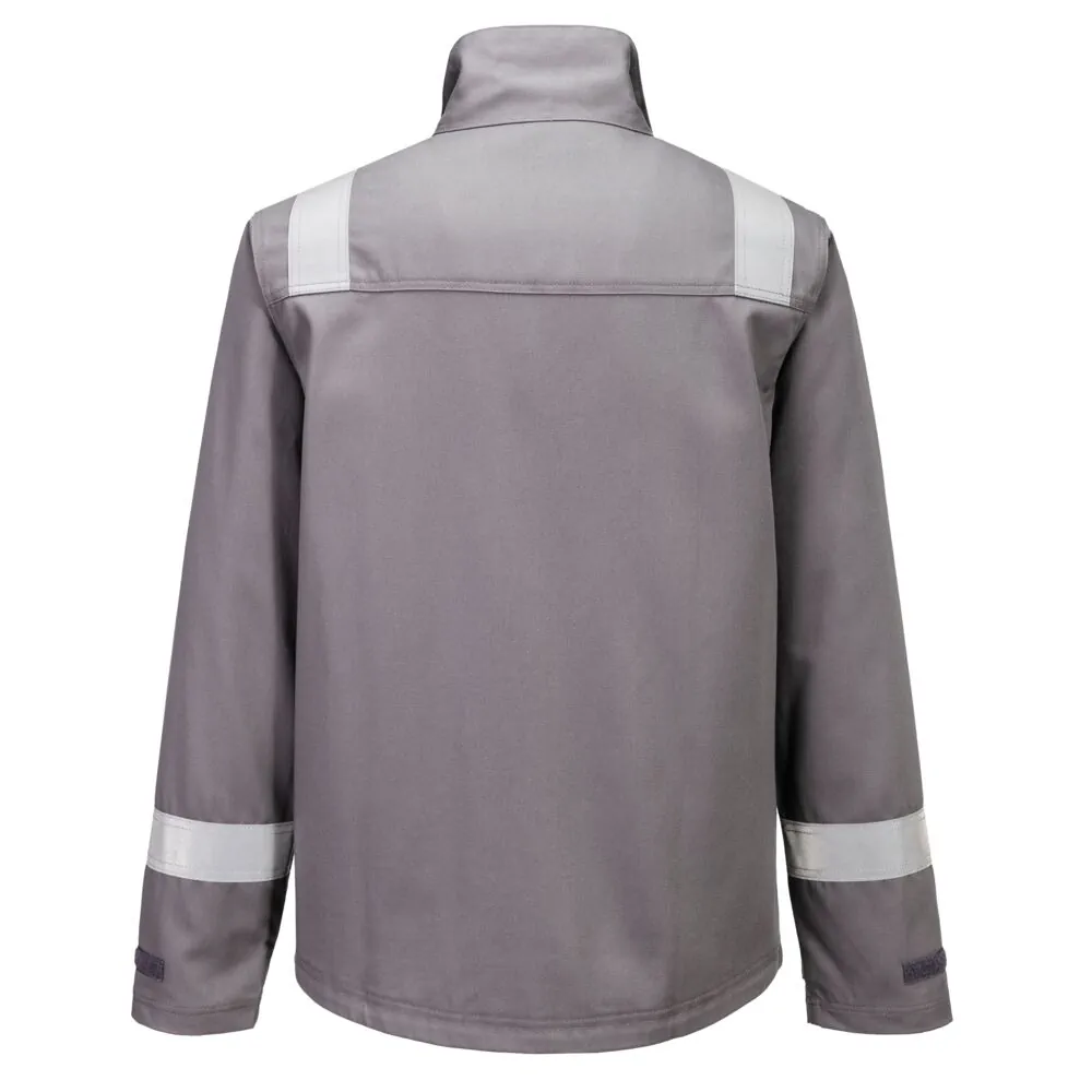 Φωτογραφία από πίσω του FR609 - Bizflame Work+ FR Jacket σε Grey χρώμα