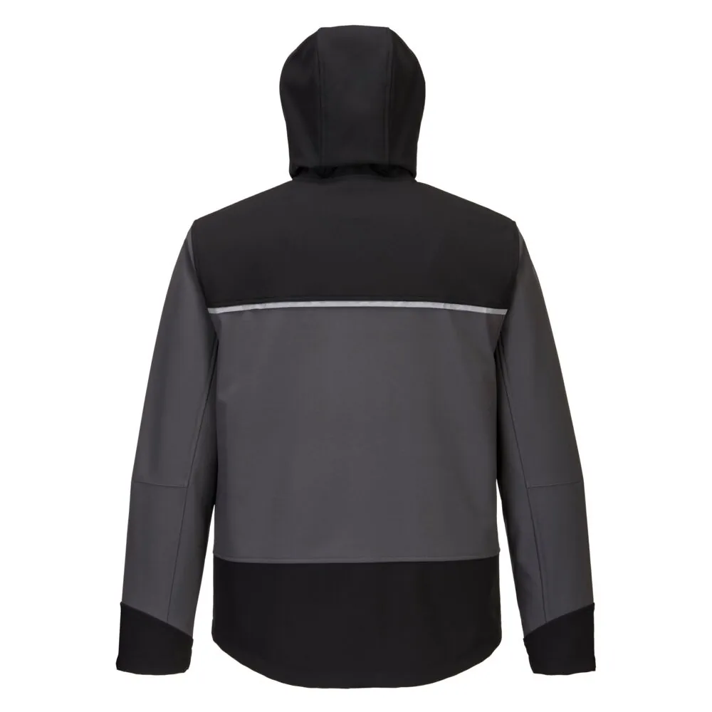 Φωτογραφία από πίσω του KX362 - KX3 Softshell με Κουκούλα (3L) σε Black-Grey χρώμα