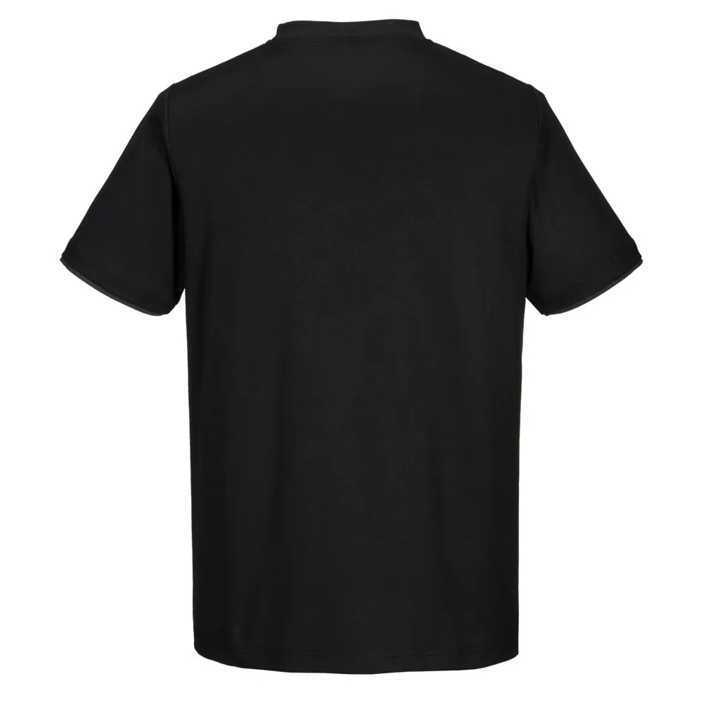 Φωτογραφία από πίσω του PW211 - PW2 Cotton Comfort T-Shirt S/S σε Black-Zoom Grey χρώμα