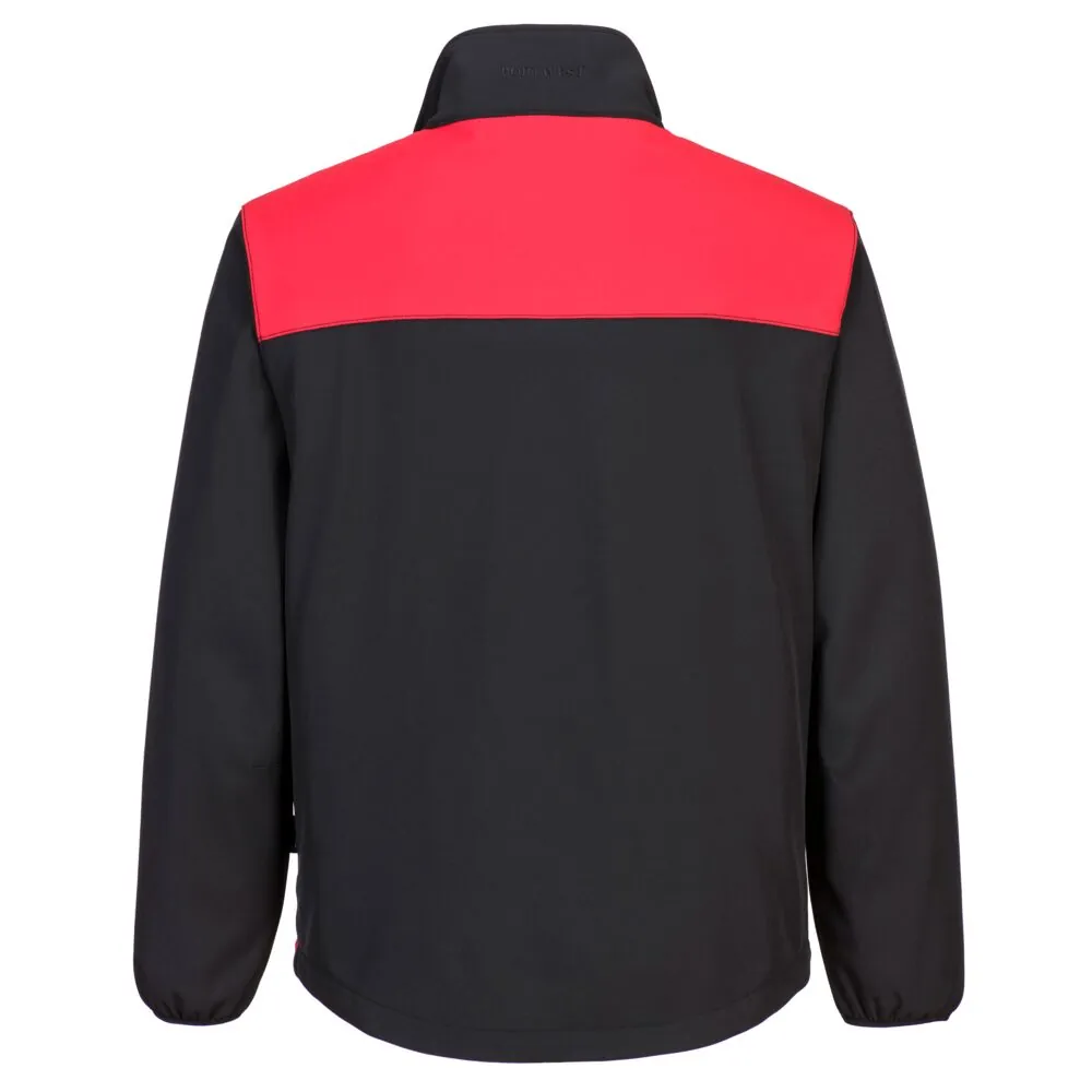 Φωτογραφία από πίσω του PW271 - Softshell PW2 (2L) σε Black-Red χρώμα