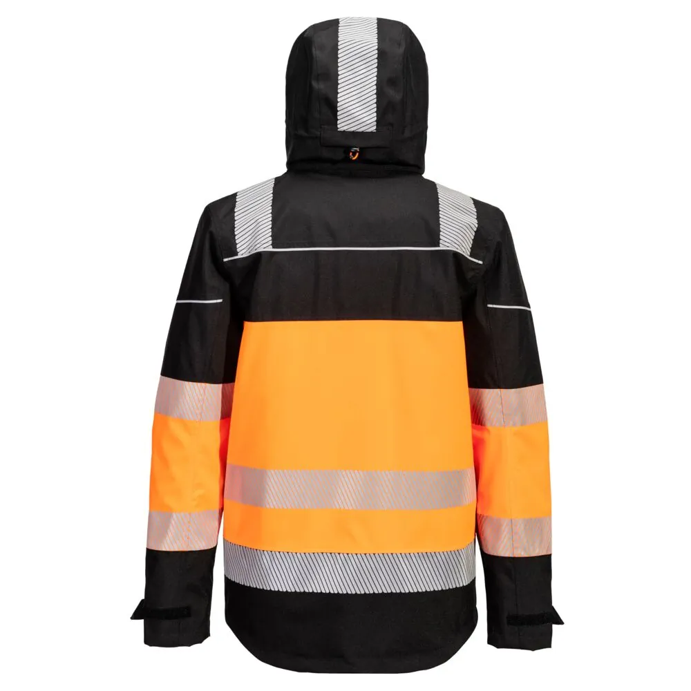 Φωτογραφία από πίσω του PW368 - PW3 Hi-Vis Class 1 Extreme Rain Jacket σε Orange-Black χρώμα