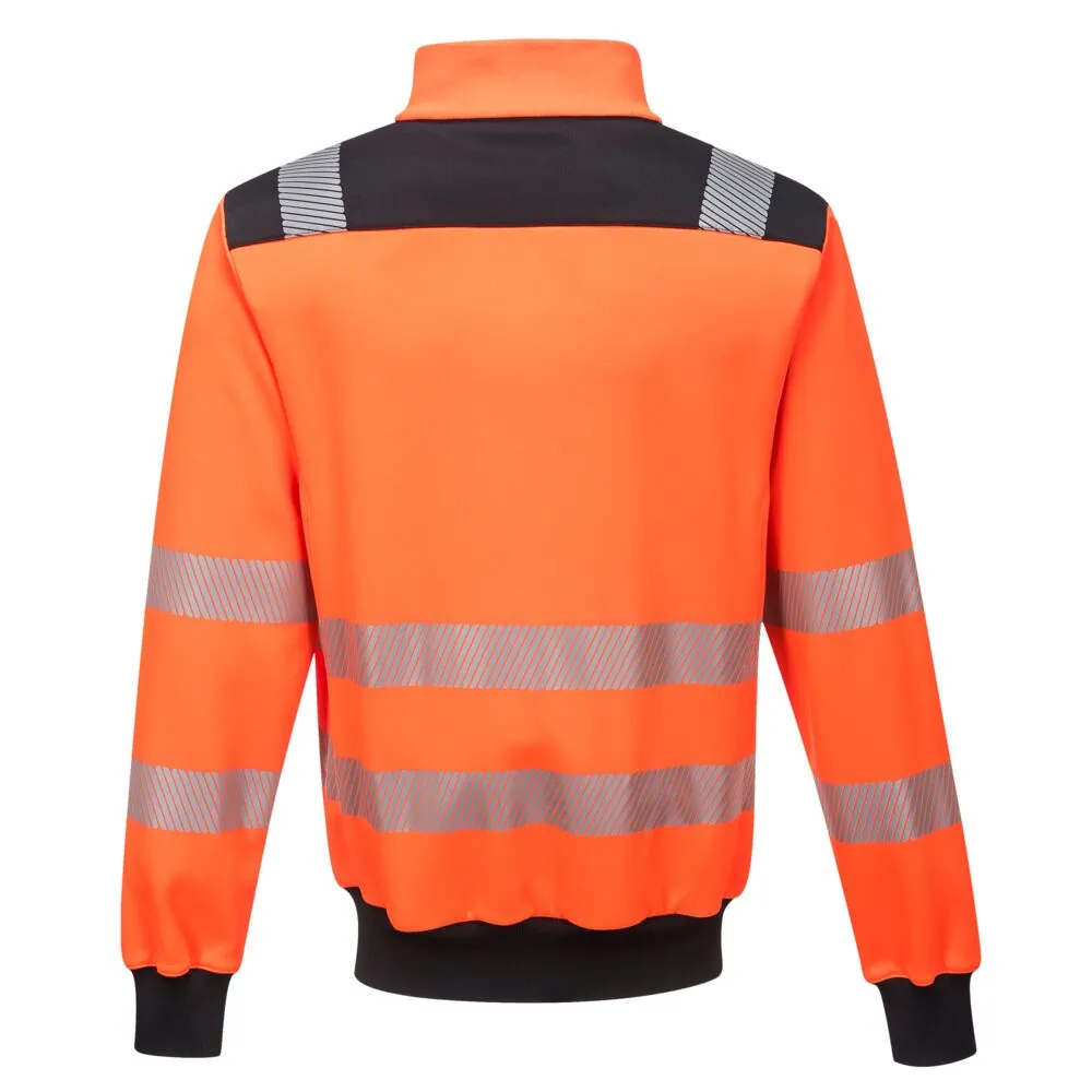 Φωτογραφία από πίσω του PW370 - PW3 Hi-Vis Φούτερ σε Orange-Black χρώμα