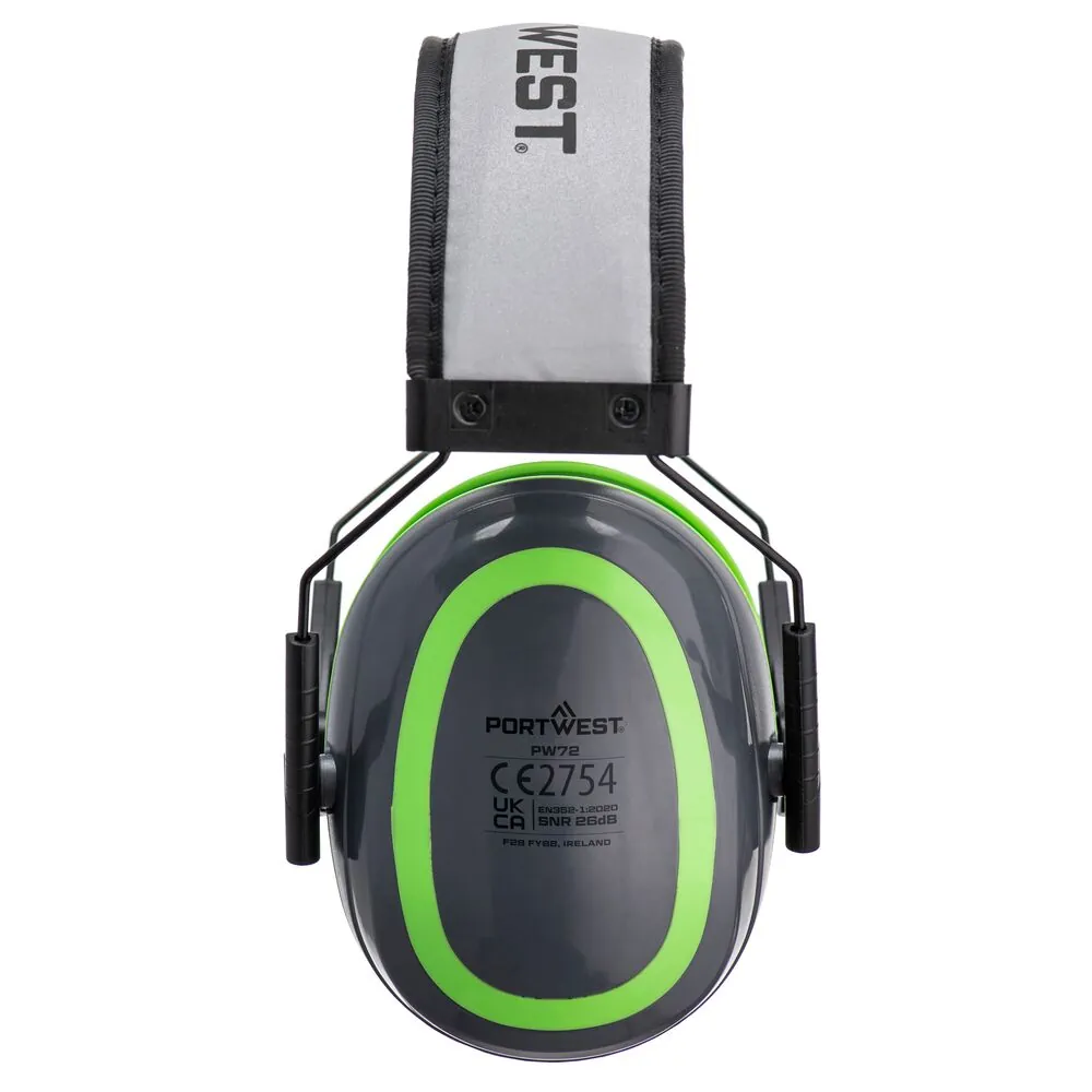 Φωτογραφία από πίσω του PW72 - HV Extreme Ear Defenders Low σε Grey-Green χρώμα