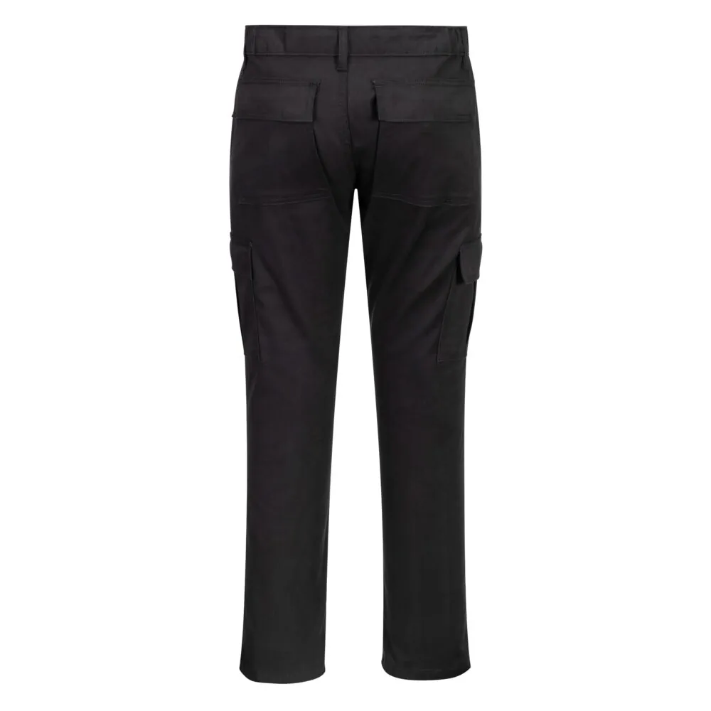 'Οπισθεν φωτογραφία του S231 - Ελαστικό Στενό Παντελόνι Combat σε Black χρώμα