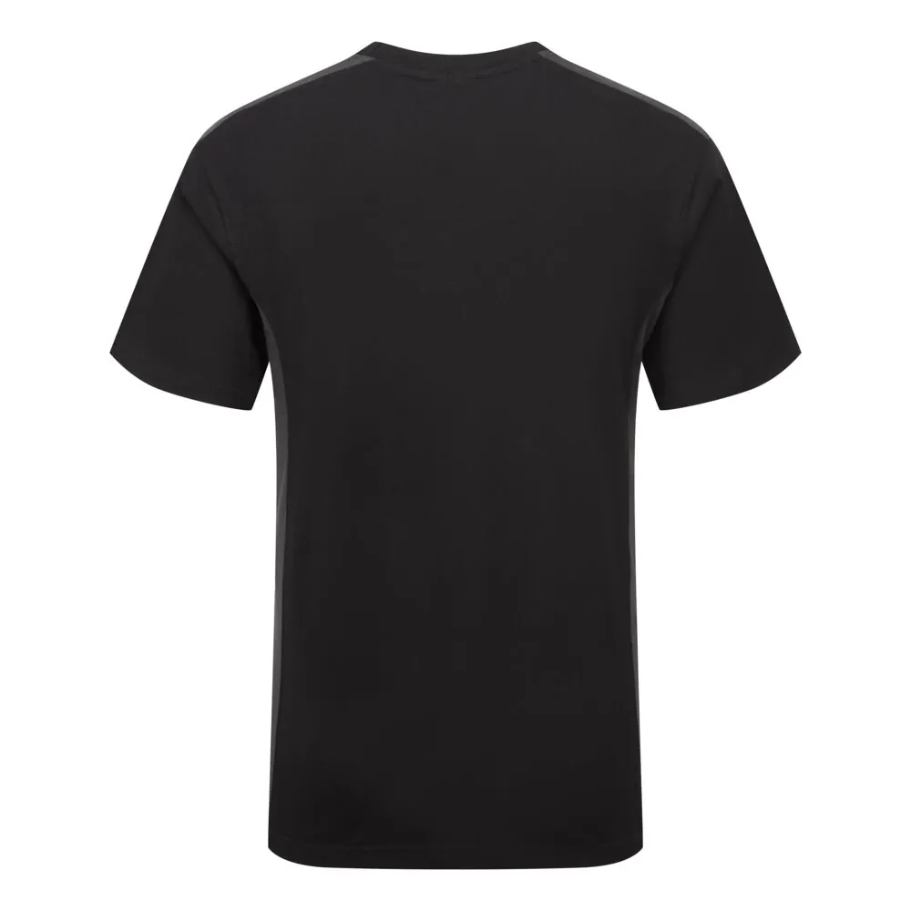 Φωτογραφία από πίσω του W1660 - Two-Tone T-Shirt S/S σε Black-Grey χρώμα