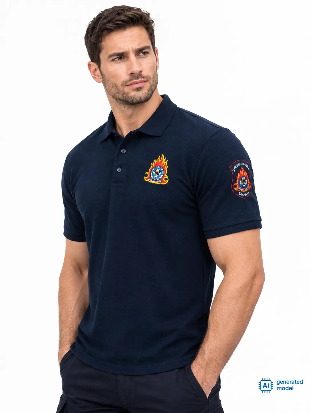 Aniketos polo Pentagon (νέο) με επωμίδες K09011