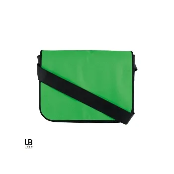 Φωτογραφία από Tribeca - Τσάντα ώμου με χώρο για έγγραφα και θήκη για μολύβια / Non woven σε χρώμα Apple Green-Black