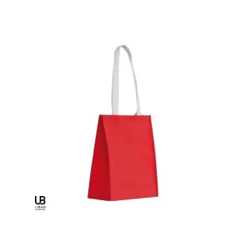 Φωτογραφία από Madrid - Τσάντα αγοράς με λευκά χερούλια / Non woven σε χρώμα Red