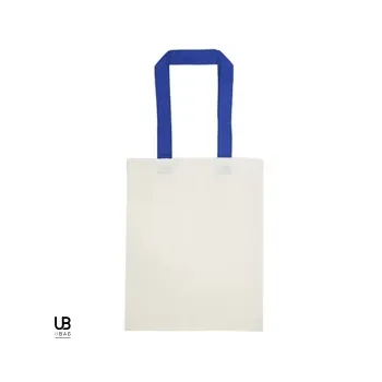 Φωτογραφία από Sarasota - Τσάντα αγοράς με διχρωμία στο χερούλι σε χρώμα Natural-Royal Blue