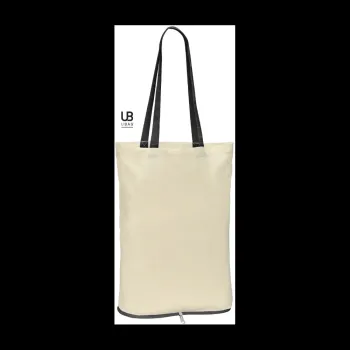 Φωτογραφία από Reno - Τσάντα αγοράς αναδιπλούμενη σε χρώμα Natural-Black