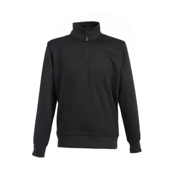 Φωτογραφία από Pamplona - Unisex μπλούζα φούτερ με φερμουάρ σε χρώμα Black