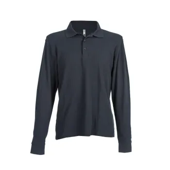 Φωτογραφία από Tunisi Man - Ανδρικό μακρυμάνικο πόλο πικέ σε χρώμα Navy