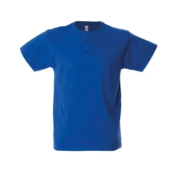 Φωτογραφία από Malaga - Unisex T-shirt με κουμπάκια σε χρώμα Royal Blue