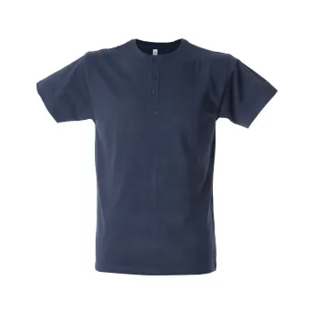 Φωτογραφία από Malaga - Unisex T-shirt με κουμπάκια σε χρώμα Blue