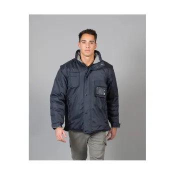 Φωτογραφία από Montecarlo - Ανδρικό μπουφάν με επένδυση και αποσπώμενα μανίκια σε χρώμα Navy