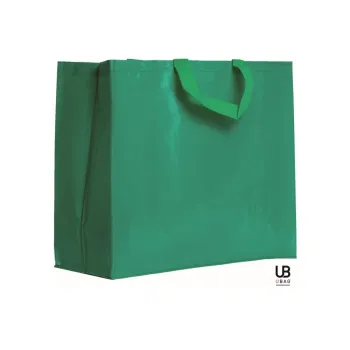 Φωτογραφία από Orlando - Μεγάλη τσάντα αγοράς PP woven με πλαστικοποιήση σε χρώμα Bright Green