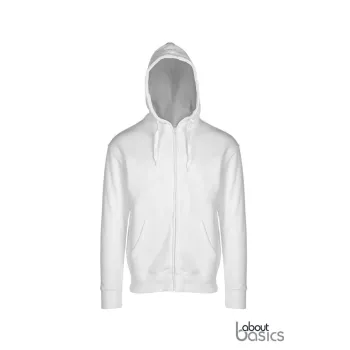 Φωτογραφία Dust - Unisex ζακέτα φούτερ με κουκούλα σε χρώμα White