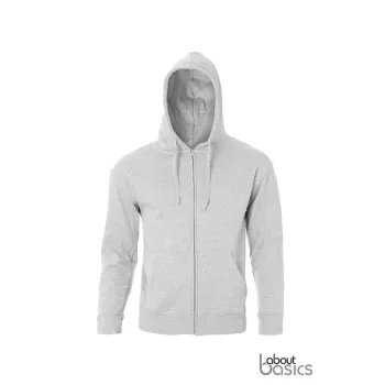 Φωτογραφία Dust - Unisex ζακέτα φούτερ με κουκούλα σε χρώμα Grey Melange