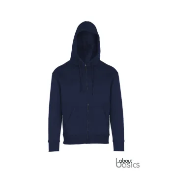 Φωτογραφία Dust - Unisex ζακέτα φούτερ με κουκούλα σε χρώμα French Navy