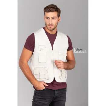 Φωτογραφία Rise - Γιλέκο ρεπόρτερ με δίχτυ επένδυση σε χρώμα Natural