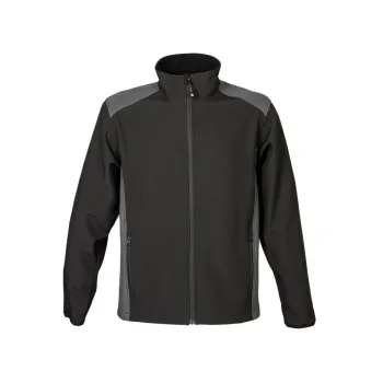Φωτογραφία από Garda - Δίχρωμο τζάκετ softshell 2 στρώσεων σε χρώμα Black-Grey