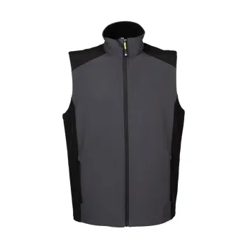 Φωτογραφία από Campiglio - Δίχρωμο γιλέκο softshell 2 στρώσεων σε χρώμα Black-Grey
