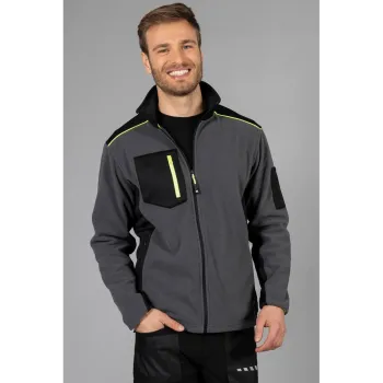 Φωτογραφία από Labrador - Ανδρική ζακέτα fleece δίχρωμη σε χρώμα Grey