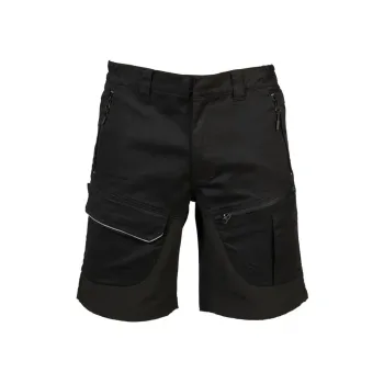 Φωτογραφία από Salonicco Shorts - Ανδρική δίχρωμη βερμούδα εργασίας σε χρώμα Black