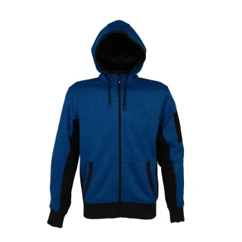 Φωτογραφία από New Quebec Man - Ανδρική ζακέτα fleece με κουκούλα σε χρώμα Royal Blue