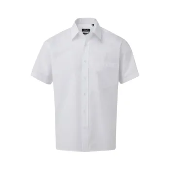Κεντρική φωτογραφία από PR202 - Ανδρικό κοντομάνικο πουκάμισο από ποπλίνα σε χρώμα White