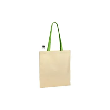 Φωτογραφία από Marietta - Τσάντα αγοράς με διχρωμία στο χερούλι σε χρώμα Natural-Apple Green