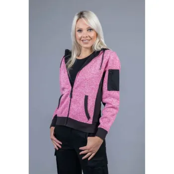 Φωτογραφία από New Quebec Lady - Γυναικεία ζακέτα fleece με κουκούλα σε χρώμα Pink