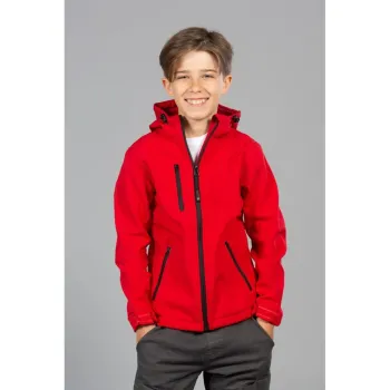 Φωτογραφία από Innsbruck Boy - Παιδικό softshell με κουκούλα σε χρώμα Red