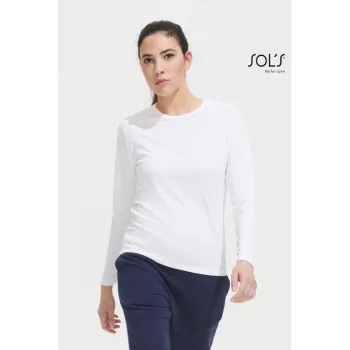 Φωτογραφία από Sporty LSL Women Λευκό - Γυναικείο μακρυμάνικο αθλητικό Τ-shirt σε χρώμα White